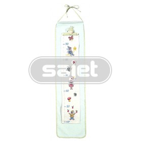 borduurpakket groeimeter/meetlat elfjes
