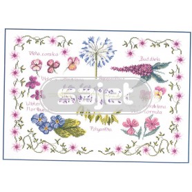 borduurpakket collage bloemen