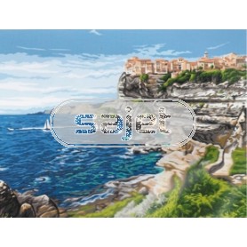 stramien + garenpakket, berglandschap