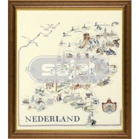 borduurpakket kaart van nederland
