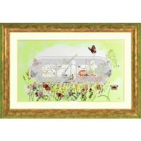 borduurpakket marjolein bastin, vlindertuin