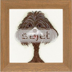 borduurpakket hondje, scruffy