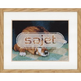 borduurpakket slapende hond