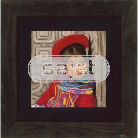 borduurpakket meisje uit peru