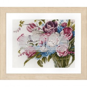 borduurpakket mooi bloemboeket