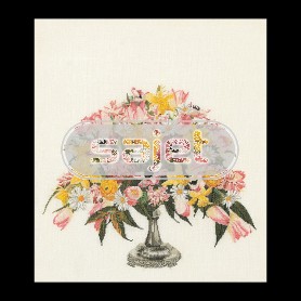 borduurpakket lenteboeket