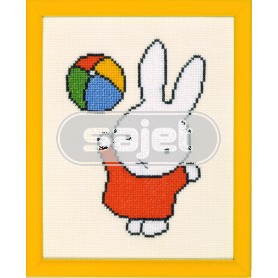 borduurpakket dick bruna, nijntje met bal