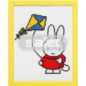 borduurpakket dick bruna, nijntje met vlieger