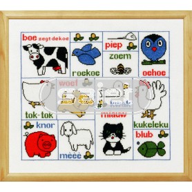 borduurpakket dick bruna, boe zegt de koe