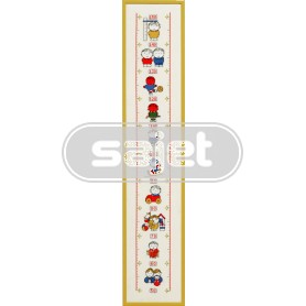 borduurpakket dick bruna, groeimeter/meetlat