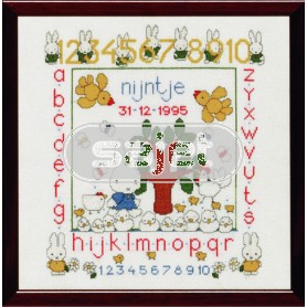 borduurpakket dick bruna, geboorte nijntje