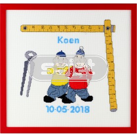 borduurpakket buurman&buurman, geboorte koen