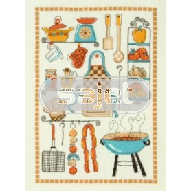 borduurpakket collage kokkerellen