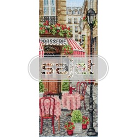 borduurpakket stadscene in parijs