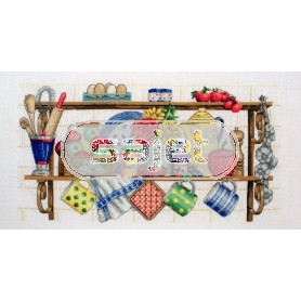 borduurpakket fleurig gevuld keukenrek