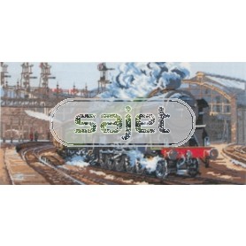 borduurpakket trein/stationscene