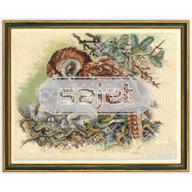 borduurpakket familie uil