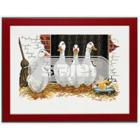 borduurpakket ganzen