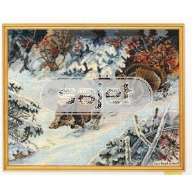 borduurpakket zwijnen aan de loop