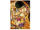 kruissteekwandkleed klimt, de kus