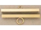 metalenbeslag voor bellekoord/groeimeter/meetlat 14 cm