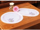 kruissteekkleedje lavendel, wit