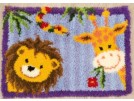 knoopkleed leeuw en giraffe