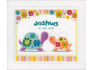 borduurpakket schildpadjes, geboorte joshua