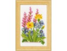 borduurpakket vingerhoedskruid met bloemen