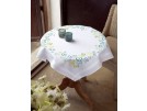 steelsteekdekservet blauw/groene vlinders, wit