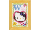 borduurpakket hello kitty, letter W