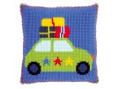 kruissteekkussen lief!, op vakantie met de auto (incl. kussenrug)