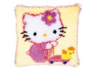 knoopkussen hello kitty, kitty met eendje