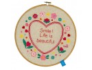 borduurpakket lief!, lach, het leven is mooi! (incl. borduurring)