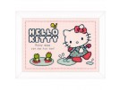 borduurpakket hello kitty, door de plassen...