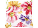 kruissteekkussen kleurige bloemen-1