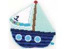 kruissteekkussen lief!, zeilboot