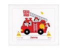 borduurpakket brandweer, geboorte senne