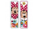 borduurpakket boekenlegger (2 st.) mickey mouse, minnie dagdroomt