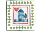 borduurpakket huis met tuinhek (incl. p.p.)