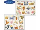 borduurpakket flora en fauna (materiaal voor 1 dessin)