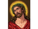 stramien + garenpakket, jezus met doornenkroon