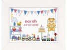 borduurpakket eerste verjaardag, geboorte norah