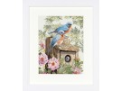 borduurpakket nestkastje met vogels
