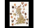borduurpakket kaart van engeland, schapenrassen