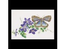 borduurpakket blauwtje op clematis