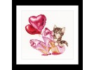 borduurpakket valentijns, kitten