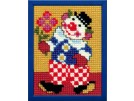 kruissteekwandkleed clown