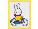 borduurpakket dick bruna, nijntje op fiets