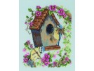 borduurpakket vogelhuisje met vogels
